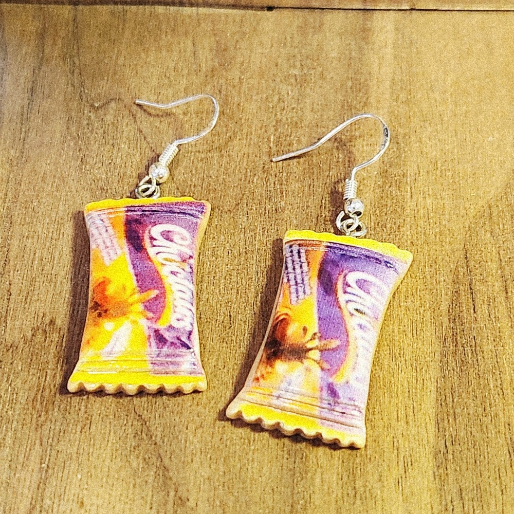 Handmade Snacks Theme Earrings Fun Novelty Food Jewelry Women NEW - Picture 5 of 8